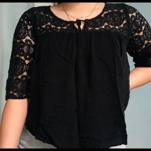 Black half sleeve shirt